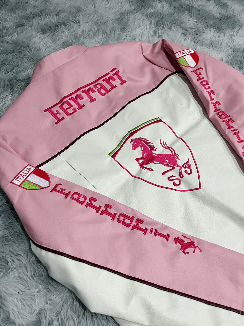 WarmSouls Premium Leather Jacket Pink - Warmsouls